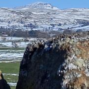 Penyghent in the snow