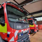 Engines from Skipton responded to a fire at Bank Newton on Wednesday