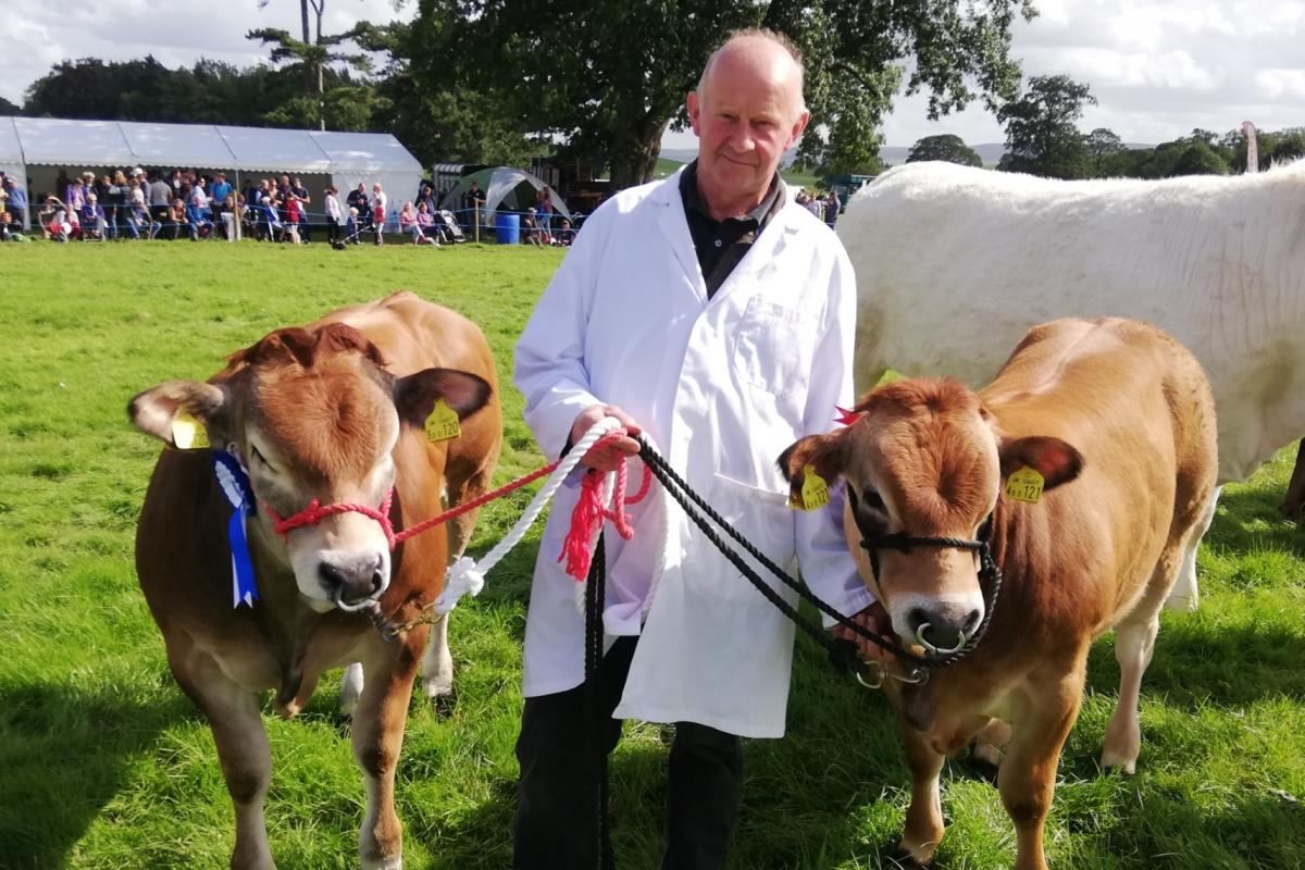 Winning cattle at Gargrave Show in 2019