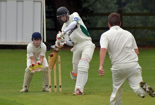 Denholme batsman Toby Priestley hit over 1,000 runs in the 2021 season, the first player to do so in the Craven League for a decade. Picture: Richard Leach.