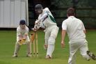 Denholme batsman Toby Priestley hit over 1,000 runs in the 2021 season, the first player to do so in the Craven League for a decade. Picture: Richard Leach.