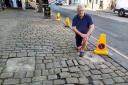 Cllr Peter Madeley and the 'unsafe' High Street setts