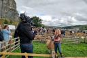 Filmng taking place at Kilnsey Show last year