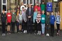 Kildwick Primary School pupils with MP Julian Smith