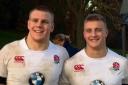 Jack Walker, right, won his first England Cap against Italy