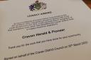 The Craven Herald's Legacy Award from Craven District Council