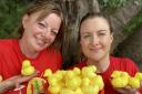 Duck race organisers, Jenny Coonan and Kerry Magson of the Principle Trust