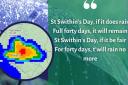 St Swithin's Day forecast 2023