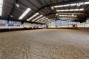 Former equine arena space at the college's auction mart campus