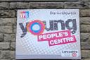 The sign outside Barnoldswick's youth centre