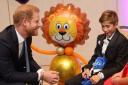 George Hall chats at the WellChild Awards to its patron, Prince Harry