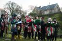Hebden welcomes its new community orchard with a traditional wassail