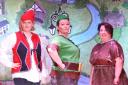 From left: Gemma Terry  (Will Scarlet);  Clair Preston ( Robin Hood) and Anna Burke (Tuck)