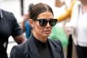 Rebekah Vardy arriving at the Royal Courts Of Justice, London, during the libel case (Aaron Chown/PA)