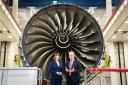 Labour leader Sir Keir Starmer and shadow chancellor Rachel Reeves during a visit to Rolls Royce’s educational training facility in Derby (Stefan Rousseau/PA)