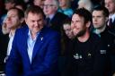 Sir Gary Verity and Mark Cavendish at the Tour de Yorkshire route announcement