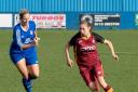 Shirley Murphy ran rings around the Farsley Celtic defence all day, netting a treble in Bradford City Women's 4-1 cup win Picture: Paul2Paul Photography