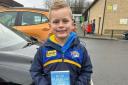 Alfie Robinson, West Craven Warriors U-9s player on World Book Day dressed as former Rhino Rob Burrow