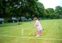 Giving croquet a go at Craven Lawn Tennis Club
