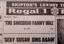 What was playing at the Skipton Regal Cinema 50 years ago