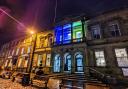 Letter: The war on Ukraine. Skipton Town Hall, lit up in solidarity