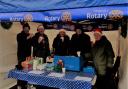 Skipton Rotary Club's mulled wine stall. Picture Brian Stott