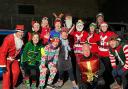 Skipton AC members dressed up for their Christmas fun run