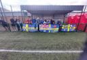 Barnoldswick Town supporters at Lower Breck at on Saturday