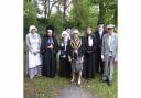 Skipton Mayor Sheila Bentley and members of the friends group celebrate heritage day at Raikes Burial Ground
