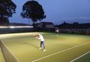 Floodlights have been installed at Craven Lawn Tennis Club