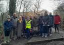 The Friends of The Wilderness are joined by rotarians at a recent work day