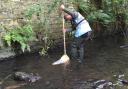 Cleaning a section of the Aire