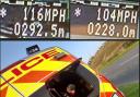 A vehicle was recorded doing 116mph on the A65