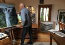 Brian Burton in his studio