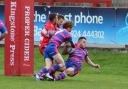 James Bowdin goes over for a Silsden try. NatalieLou Photography