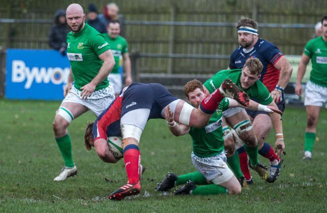 Wharfedale (green) will not be in action at their home ground, The Avenue, this weekend. Pic: Ro Burridge.