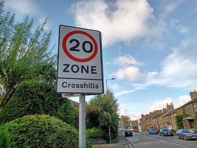 A 20mph zone in Cross Hills