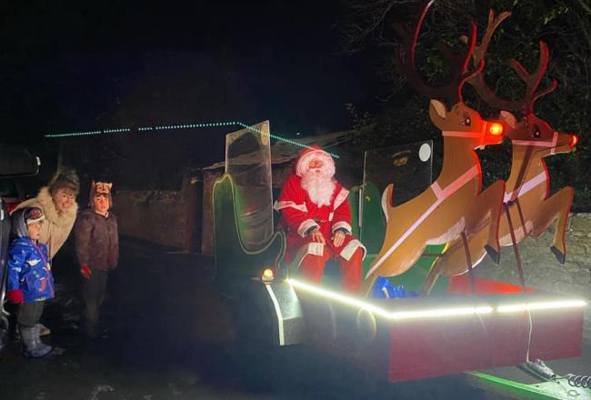 Santa doing his rounds in Settle, courtesy of Settle Rotary Club