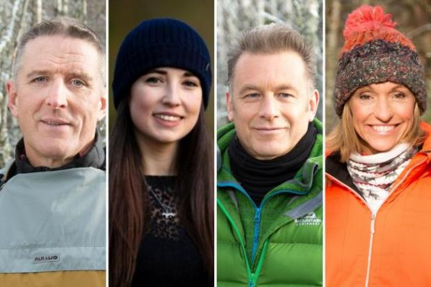 Craven Herald: Pictured, the presenter line-up for Winterwatch 2022. Photos: BBC.