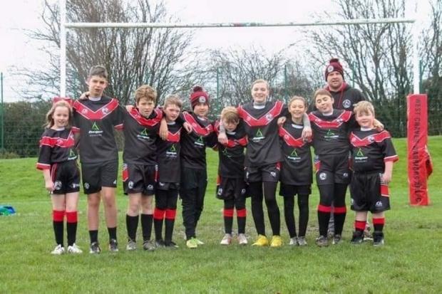 A few members of West Craven Warriors rugby club