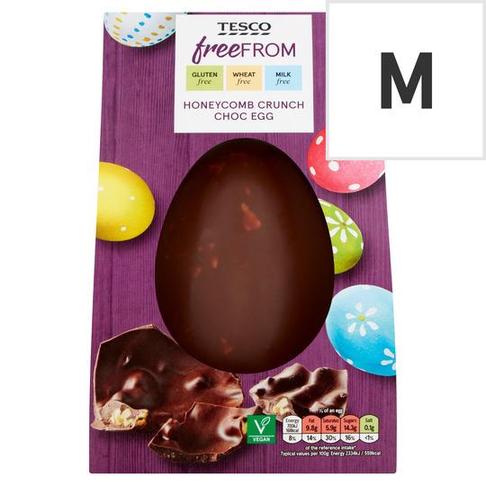 Craven Herald: Tesco Free From Honeycomb Crunch Chocolate Egg 180G. Credit: Tesco