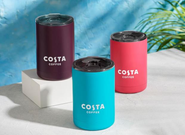Craven Herald: Neon Desk Cups (Costa Coffee)