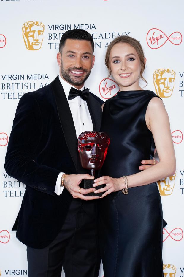 Craven Herald: Best moment Bafta TV winners Rose Ayling-Ellis and Giovanni Pernice (left) at the Virgin BAFTA TV Awards 2022. Credit: PA