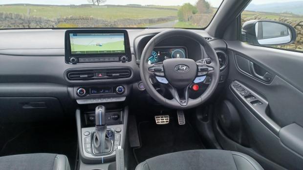 Craven Herald: The Kona N's sporty interior is also appealing 