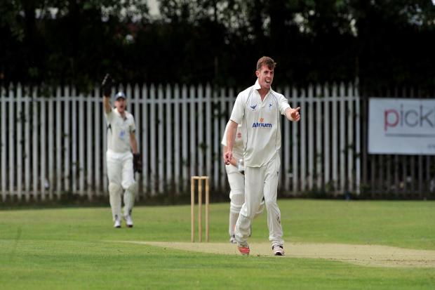 John Beckwith (appealing) got four wickets for Gargrave