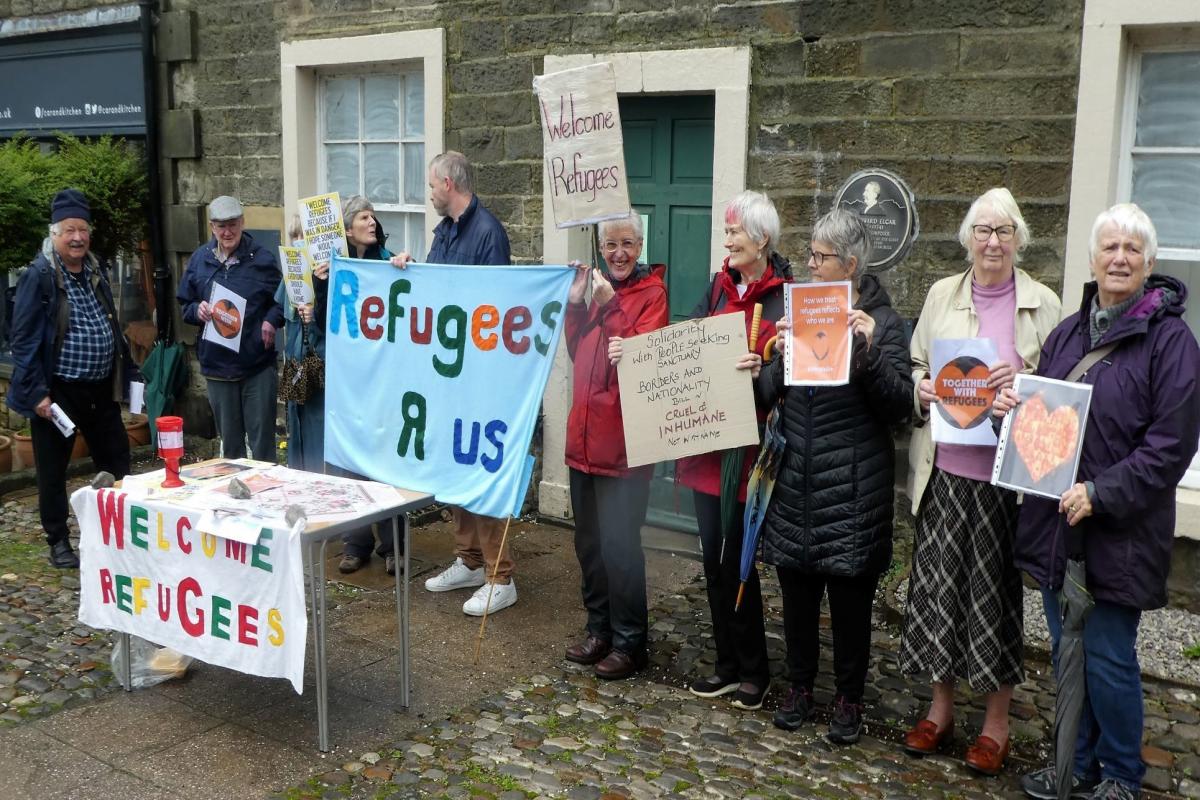 A support group shows support for refugees in Settle