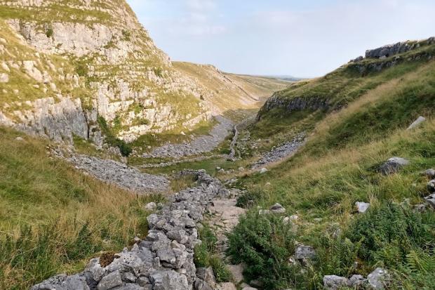 The path leading to the top of Malham Cove