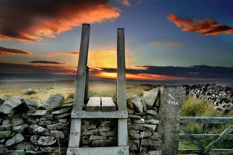Just how many hikers have climbed across this stile to Earby Youth Hostel over the decades? Herald photographer Stephen Garnett captured this view looking across Thornton Moor just as the sun was going down.