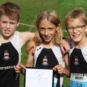 Ermysted's Year Seven Team are all smiles as the become national champions at the English Schools' National Fell Running Championships