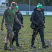 Jon Feeley (right) feels many community rugby clubs will face a battle to survive this year. Picture: Ro Burridge